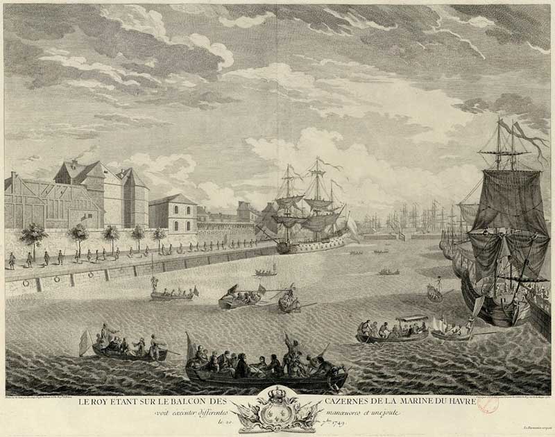 visite de Louis XV au Havre en 1749 