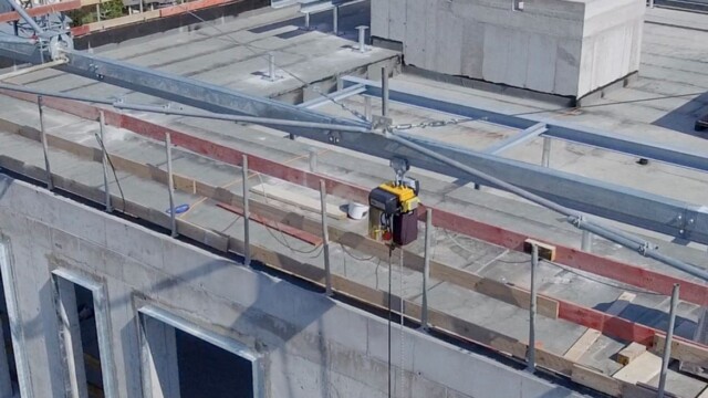 work platform monorail on use