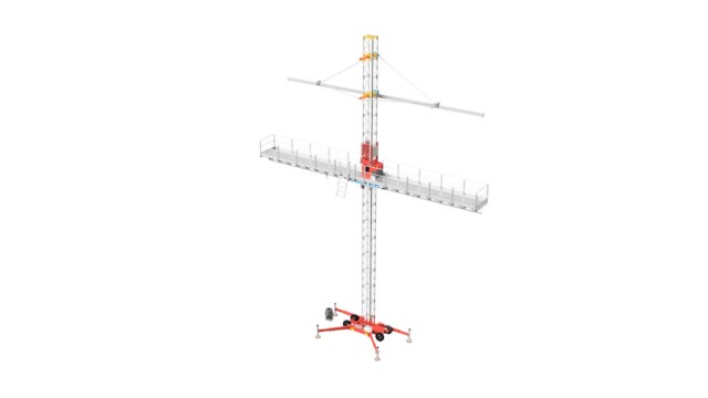 work platform monorail for mast climbers