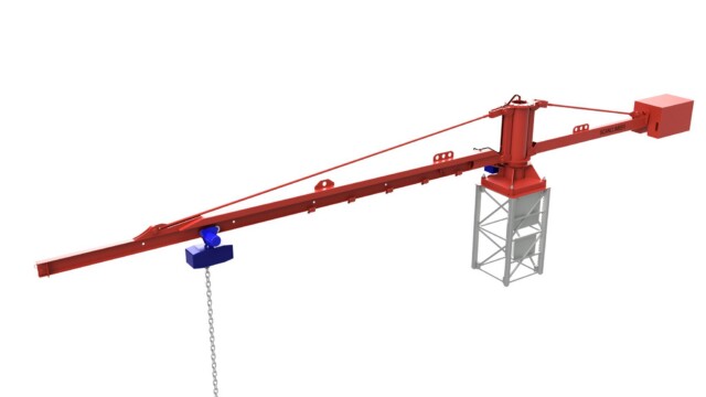 Mast Climbing work platform Top Crane 2
