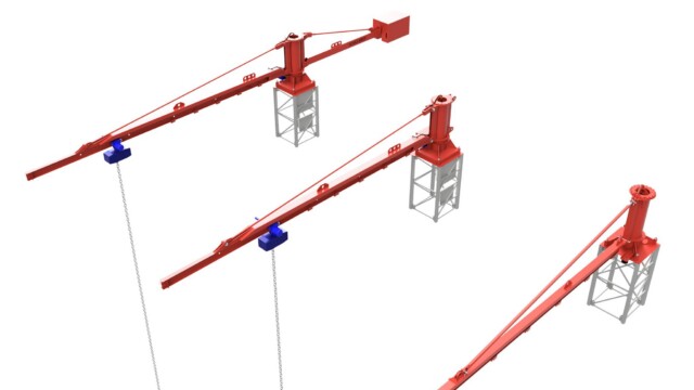 Mast Climbing work platform Top Crane