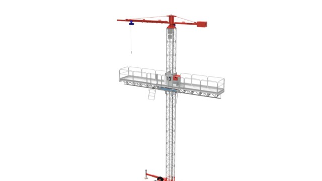 Mast Climbing work platform Top Crane 3