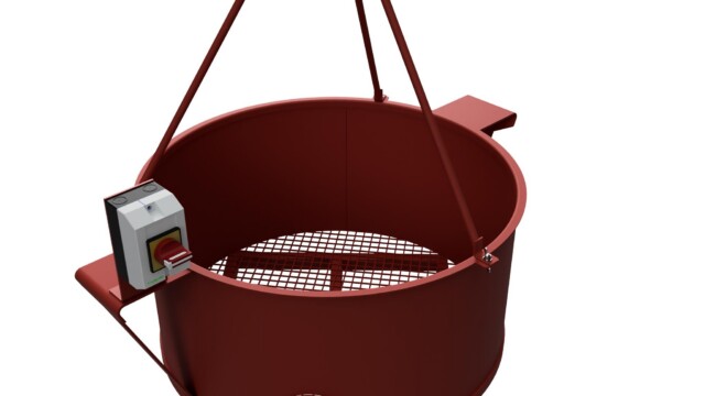 work platform cable basket metal