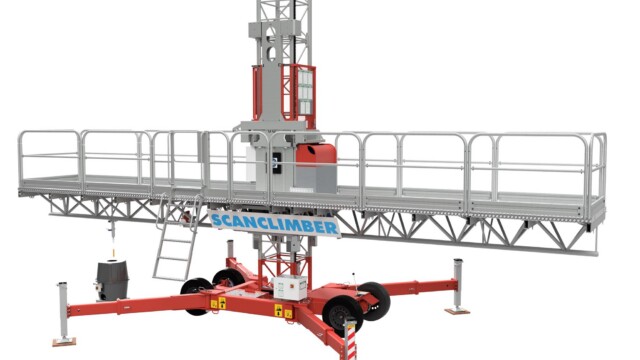 work platform chassis with platform