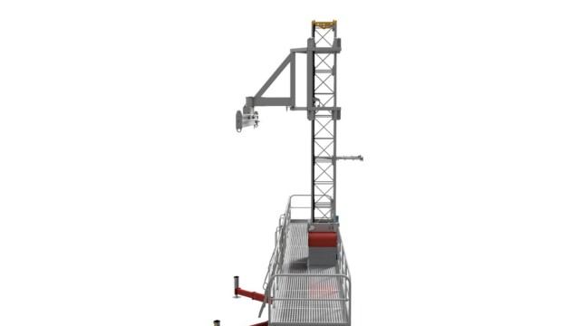 work platform lifting crane arm 2