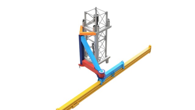 work platform lifting crane arm 4