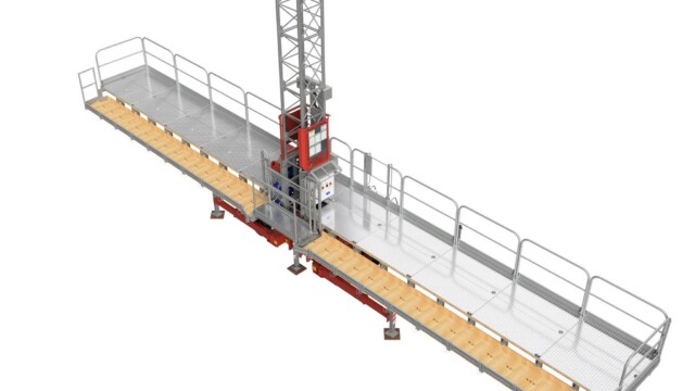 work platform bricklaying extension