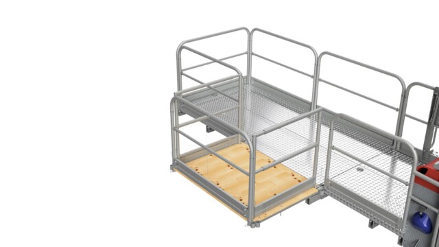 work platform hinged extension 4