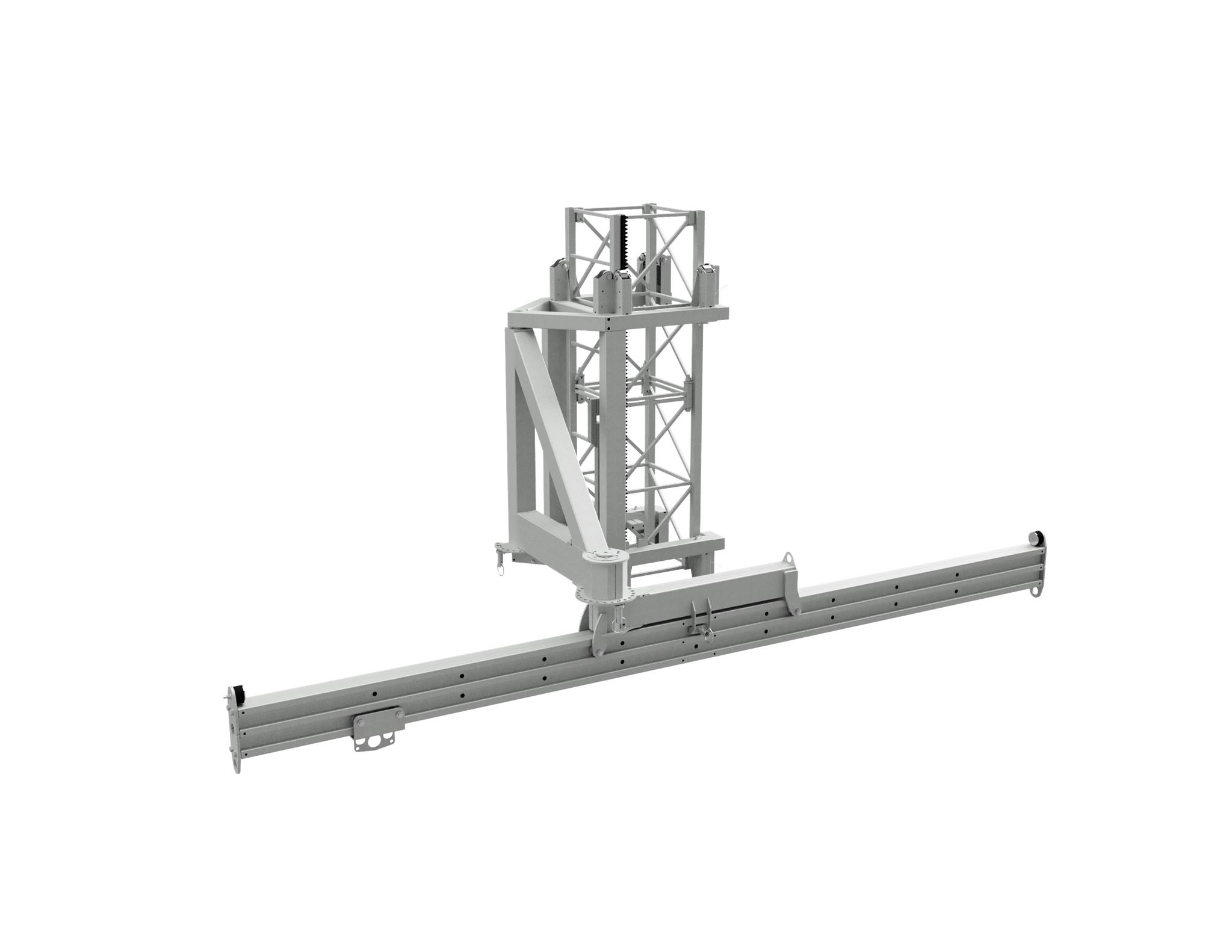 Platform Crane Simple Lifting Crane Arm with a Sliding Boom (LCASB) | Scanclimber