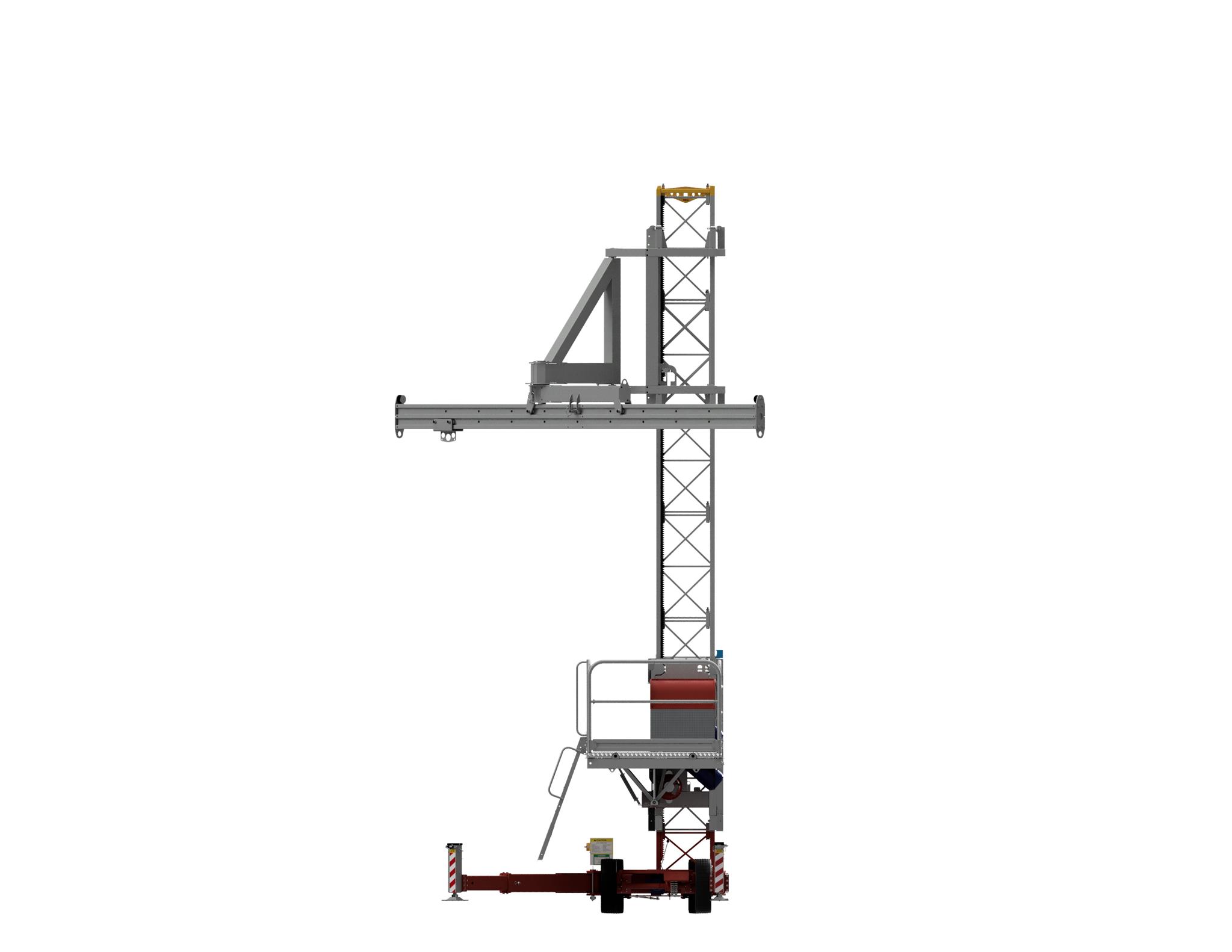 Platform Crane Simple Lifting Crane Arm with a Sliding Boom (LCASB) | Scanclimber