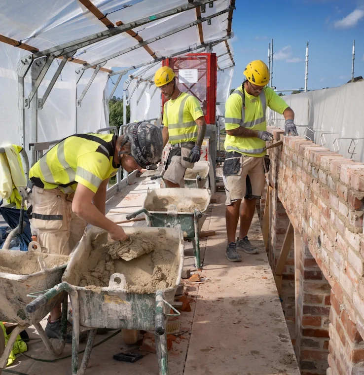 Växjö residential project bricklayers