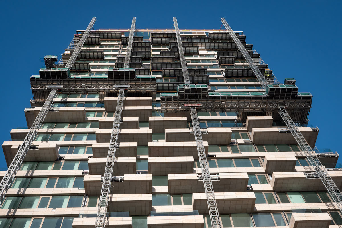 work platforms used on y-tower
