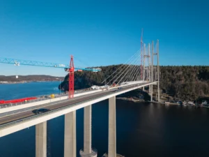 Cable Installation on the Grenland Bridge Norway